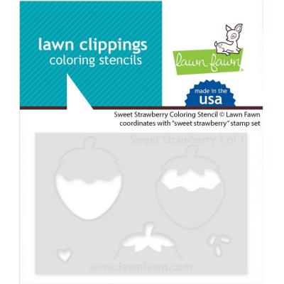 Lawn Fawn Stencil - Sweet Strawberry